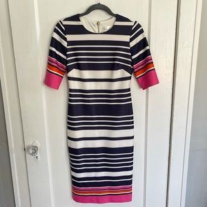 Eliza J Stripped Scuba Dress